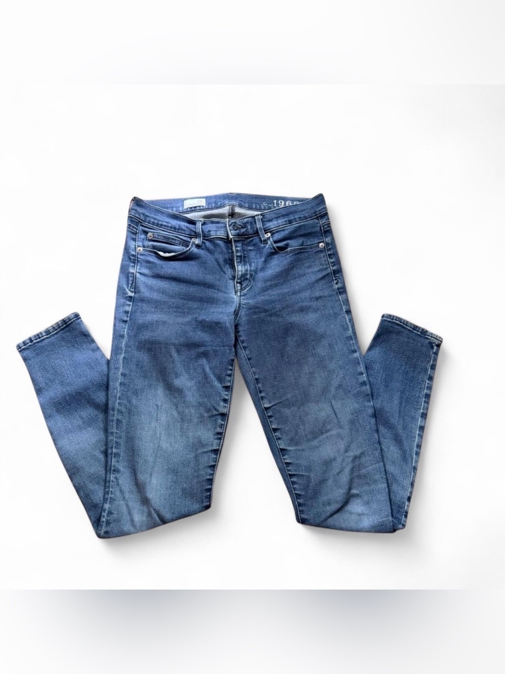 GAP Women's Skinny Jeans in Mid Blue Wash